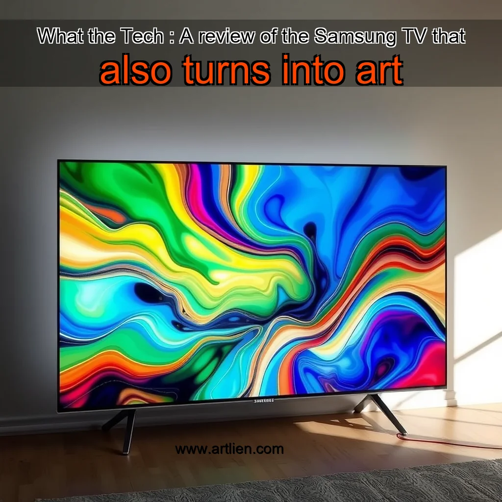 Artistic representation for What the Tech : A review of the Samsung TV that also turns into art