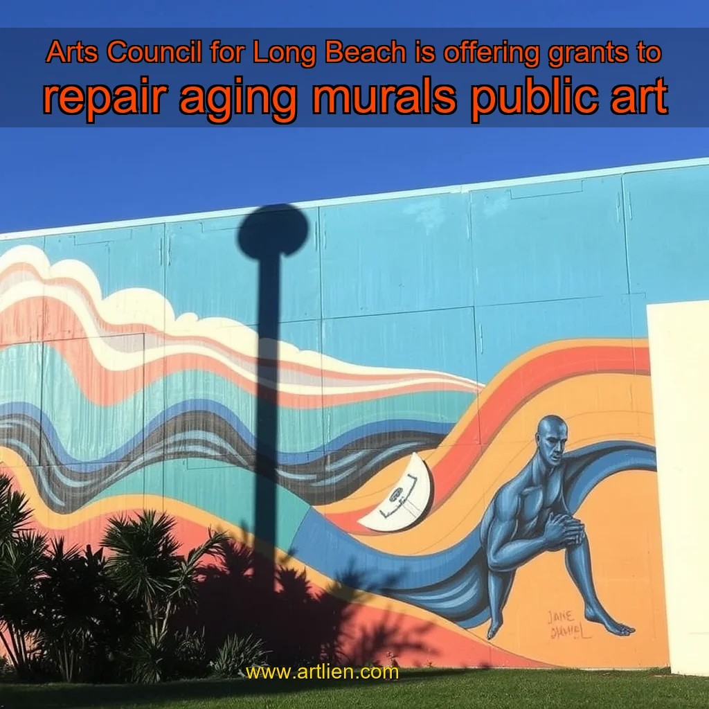 Artistic representation for Arts Council for Long Beach is offering grants to repair aging murals public art