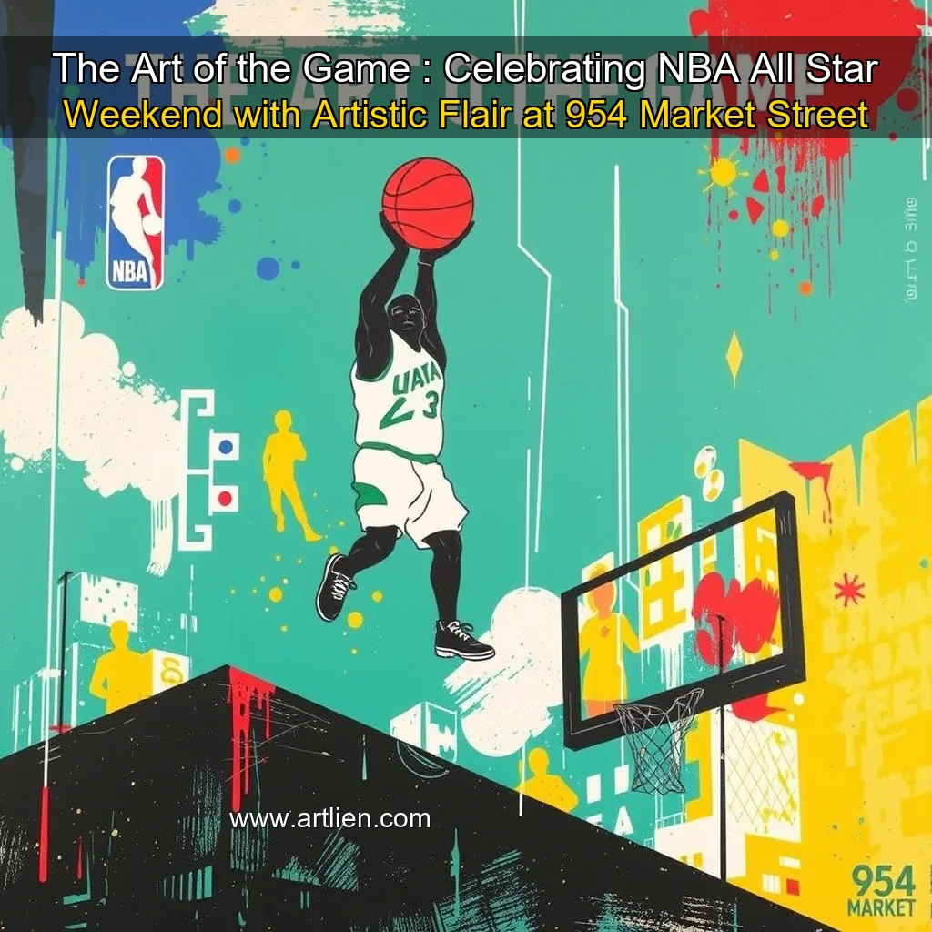 Artistic representation for The Art of the Game : Celebrating NBA All Star Weekend with Artistic Flair at 954 Market Street