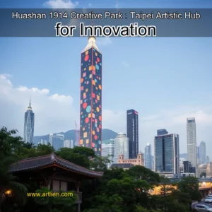 Artistic representation for Huashan 1914 Creative Park : Taipei Artistic Hub for Innovation