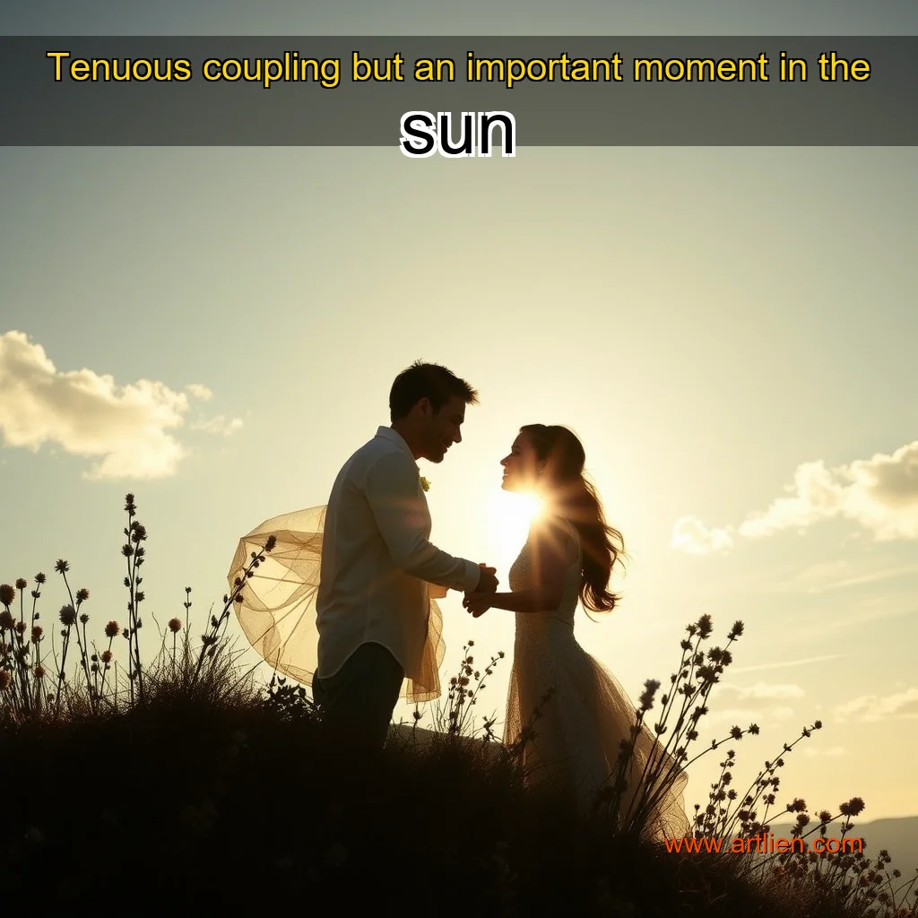Artistic representation for Tenuous coupling but an important moment in the sun