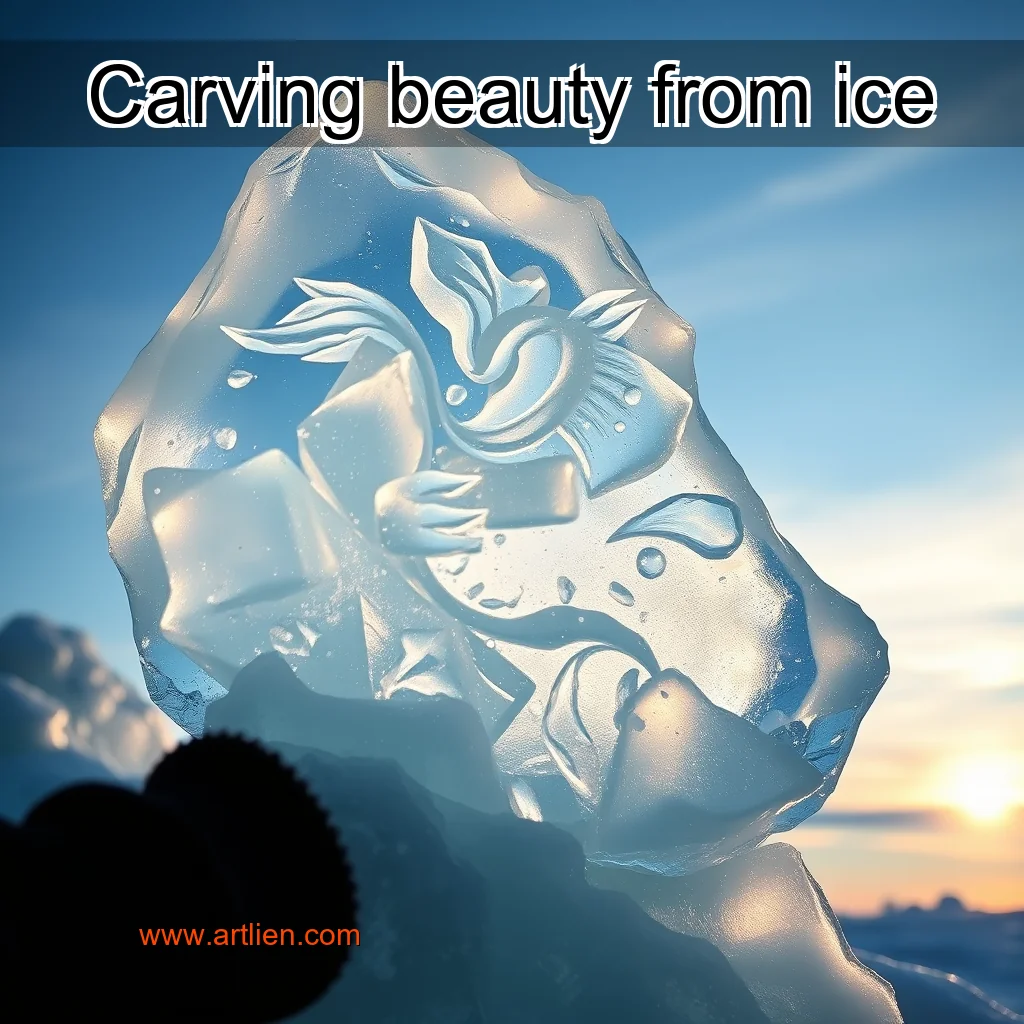 Artistic representation for Carving beauty from ice