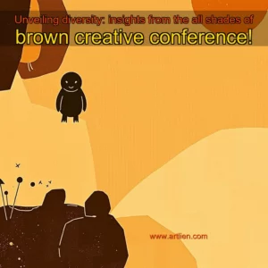 Artistic representation for Unveiling diversity: insights from the all shades of brown creative conference!