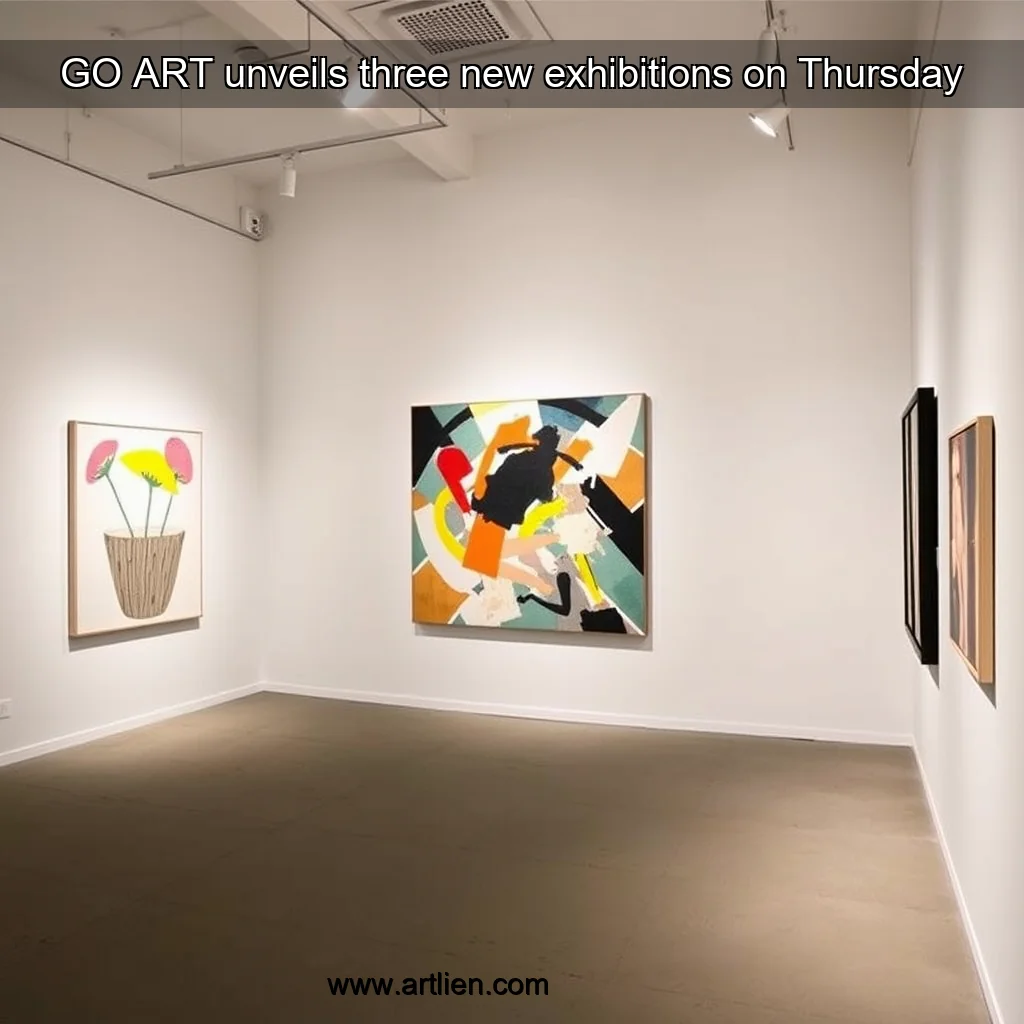 Artistic representation for GO ART unveils three new exhibitions on Thursday