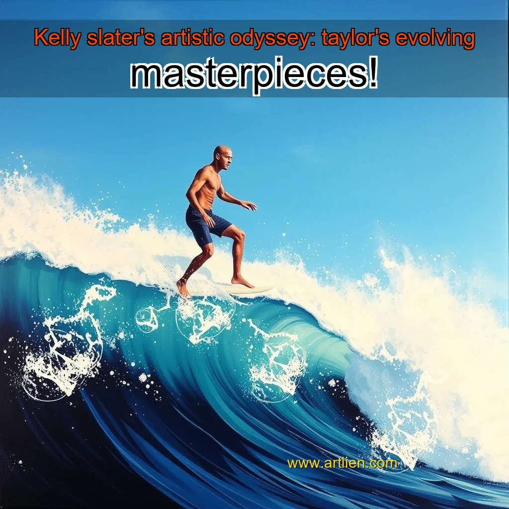 Artistic representation for Kelly slater's artistic odyssey: taylor's evolving masterpieces!