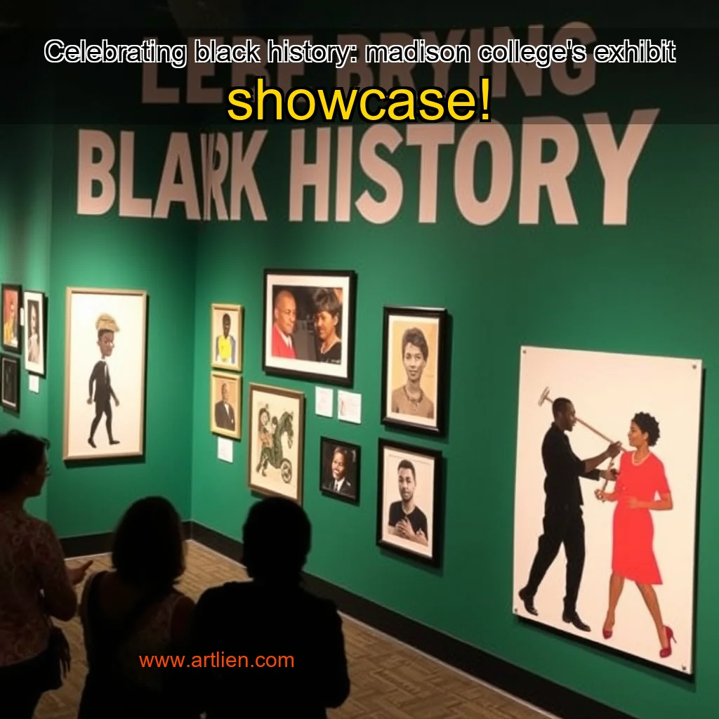 Artistic representation for Celebrating black history: madison college's exhibit showcase!