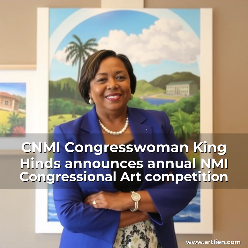 Artistic representation for CNMI Congresswoman King Hinds announces annual NMI Congressional Art competition