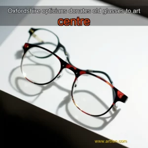 Artistic representation for Oxfordshire opticians donates old glasses to art centre