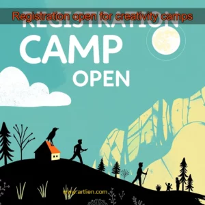 Artistic representation for Registration open for creativity camps