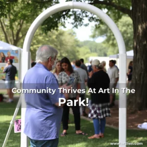 Artistic representation for Community Thrives At Art In The Park!