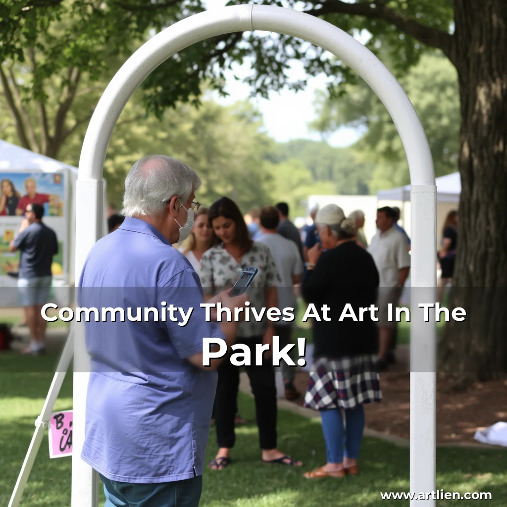Artistic representation for Community Thrives At Art In The Park!