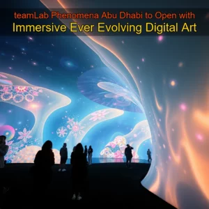 Artistic representation for teamLab Phenomena Abu Dhabi to Open with Immersive Ever Evolving Digital Art