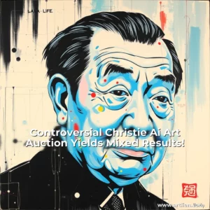 Artistic representation for Controversial Christie Ai Art Auction Yields Mixed Results!
