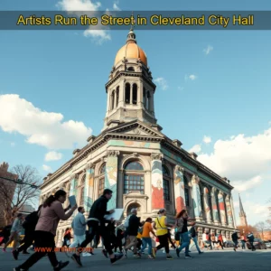 Artistic representation for Artists Run the Street in Cleveland City Hall