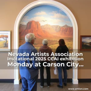 Artistic representation for Nevada Artists Association Invitational 2025 CCAI exhibition Monday at Carson City Community Center