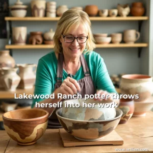Artistic representation for Lakewood Ranch potter throws herself into her work