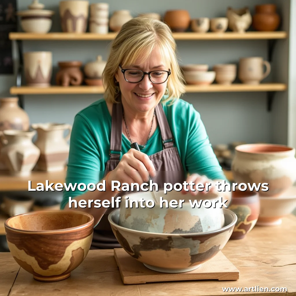 Artistic representation for Lakewood Ranch potter throws herself into her work