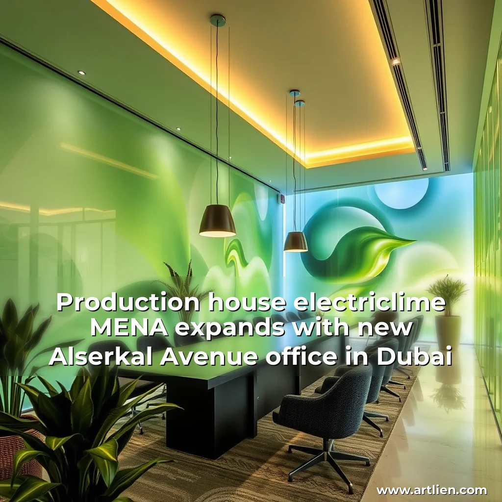 Artistic representation for Production house electriclime MENA expands with new Alserkal Avenue office in Dubai