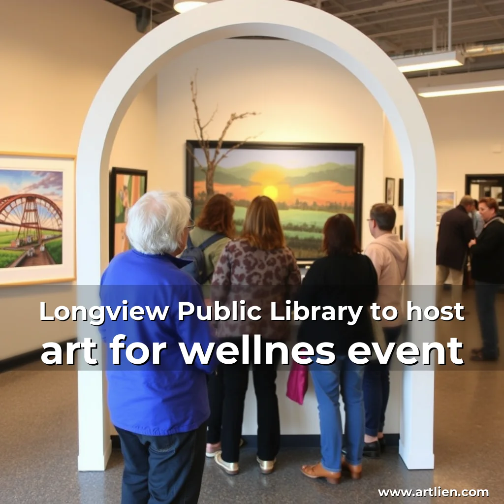 Artistic representation for Longview Public Library to host art for wellnes event