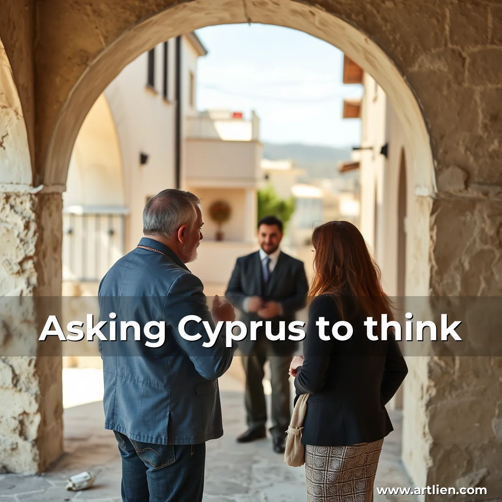 Artistic representation for Asking Cyprus to think