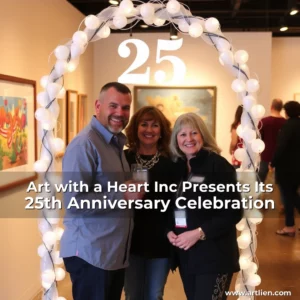 Artistic representation for Art with a Heart Inc Presents Its 25th Anniversary Celebration