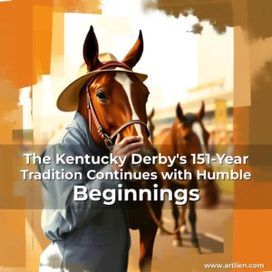 Artistic representation for The Kentucky Derby's 151-Year Tradition Continues with Humble Beginnings