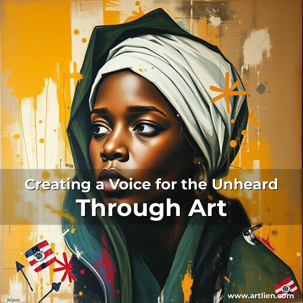 Artistic representation for Creating a Voice for the Unheard Through Art