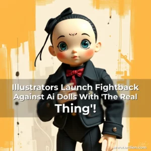 Artistic representation for Illustrators Launch Fightback Against Ai Dolls With 'The Real Thing'!