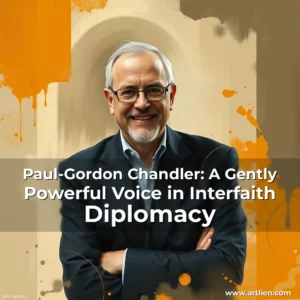 Artistic representation for Paul-Gordon Chandler: A Gently Powerful Voice in Interfaith Diplomacy