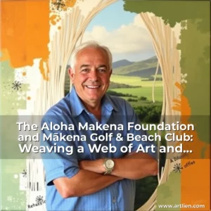 Artistic representation for The Aloha Makena Foundation and Mākena Golf & Beach Club: Weaving a Web of Art and Conservation