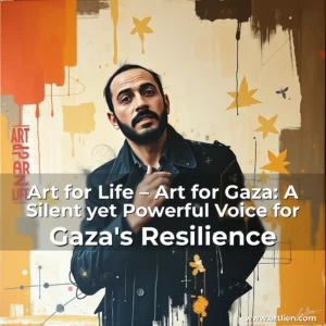 Artistic representation for Art for Life – Art for Gaza: A Silent yet Powerful Voice for Gaza's Resilience