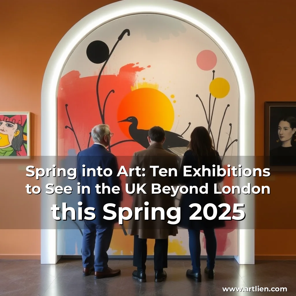 Artistic representation for Spring into Art: Ten Exhibitions to See in the UK Beyond London this Spring 2025