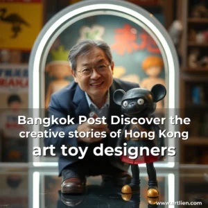 Artistic representation for Bangkok Post Discover the creative stories of Hong Kong art toy designers