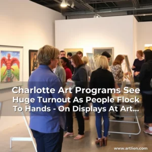 Artistic representation for Charlotte Art Programs See Huge Turnout As People Flock To Hands - On Displays At Art Center!