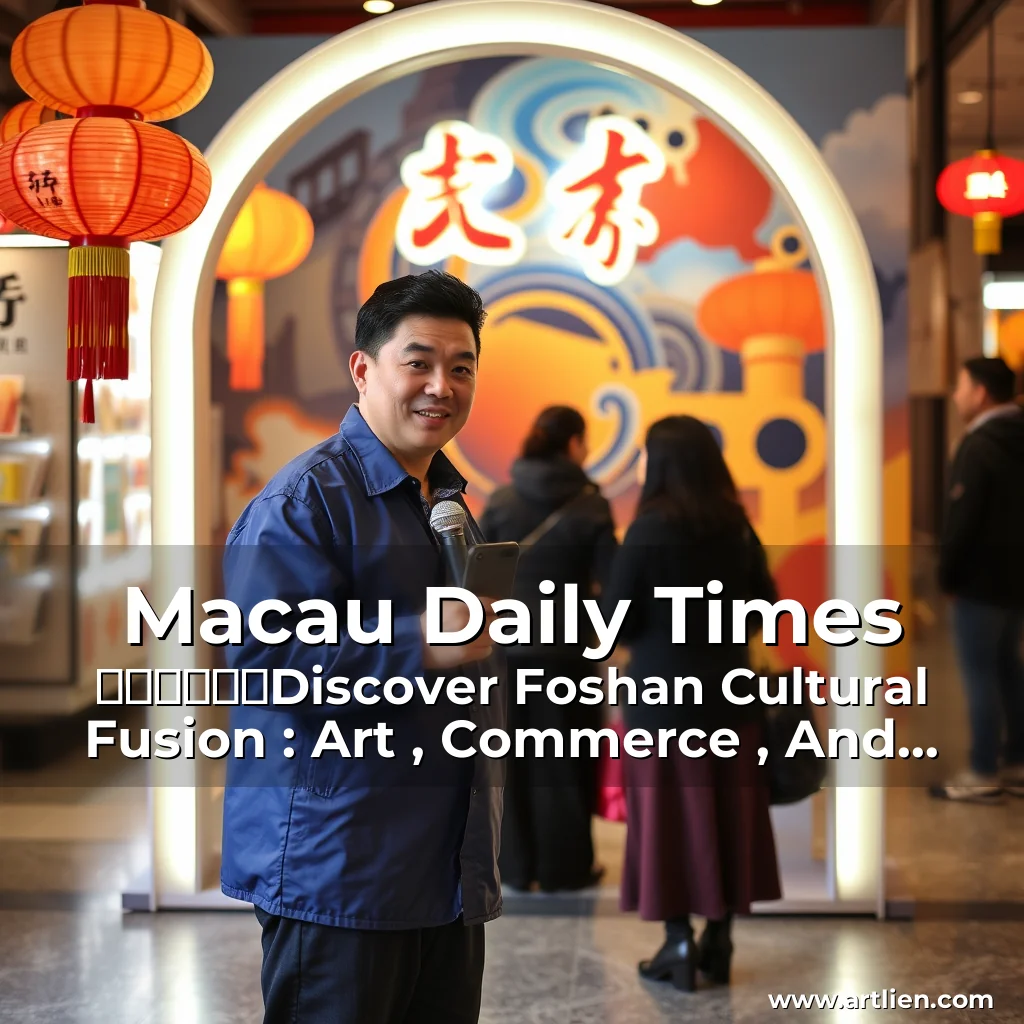 Artistic representation for Macau Daily Times 澳門每日時報Discover Foshan Cultural Fusion : Art , Commerce , And Community Events In The Heart Of The Pearl River Delta!