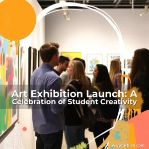 Artistic representation for Art Exhibition Launch: A Celebration of Student Creativity