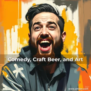 Artistic representation for Comedy, Craft Beer, and Art