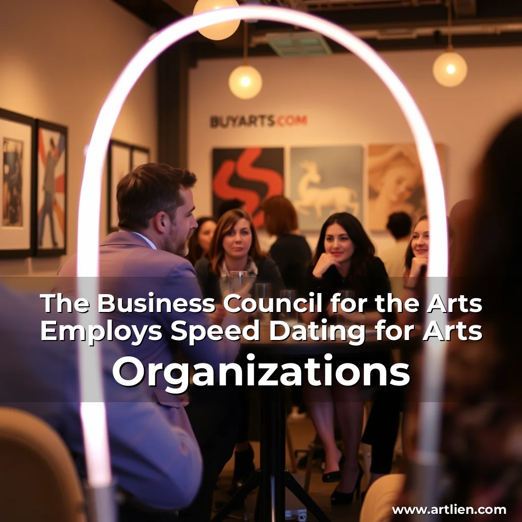 Artistic representation for The Business Council for the Arts Employs Speed Dating for Arts Organizations