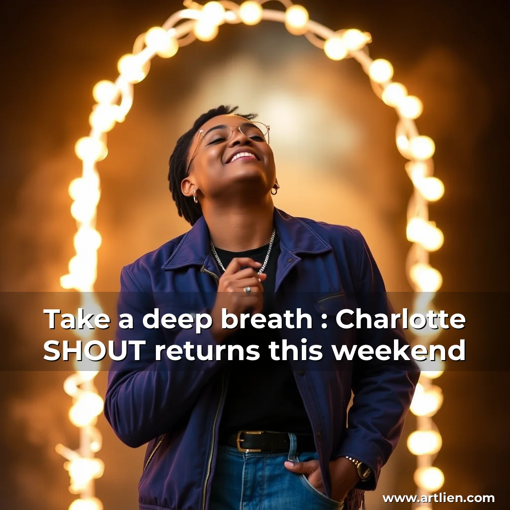 Artistic representation for Take a deep breath : Charlotte SHOUT returns this weekend