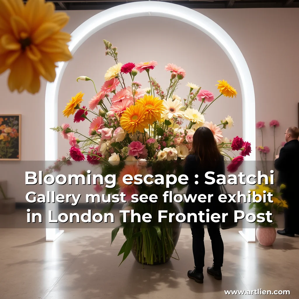 Artistic representation for Blooming escape : Saatchi Gallery must see flower exhibit in London The Frontier Post