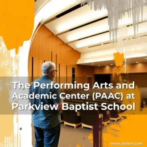 Artistic representation for The Performing Arts and Academic Center (PAAC) at Parkview Baptist School