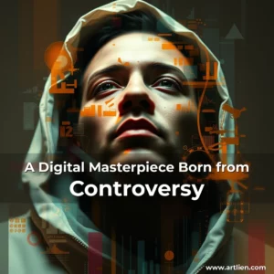 Artistic representation for A Digital Masterpiece Born from Controversy