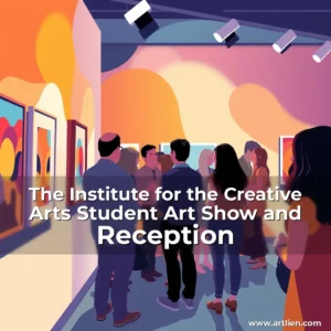 Artistic representation for The Institute for the Creative Arts Student Art Show and Reception