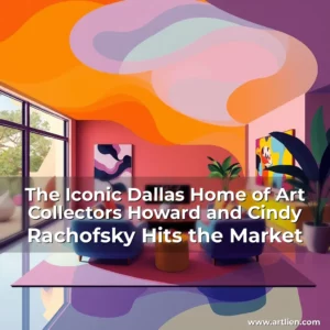 Artistic representation for The Iconic Dallas Home of Art Collectors Howard and Cindy Rachofsky Hits the Market