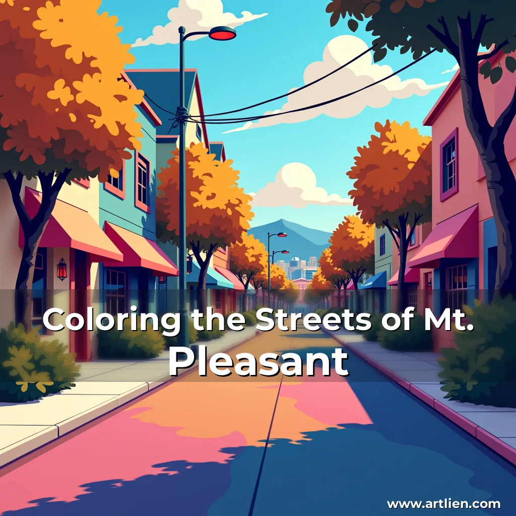 Artistic representation for Coloring the Streets of Mt. Pleasant