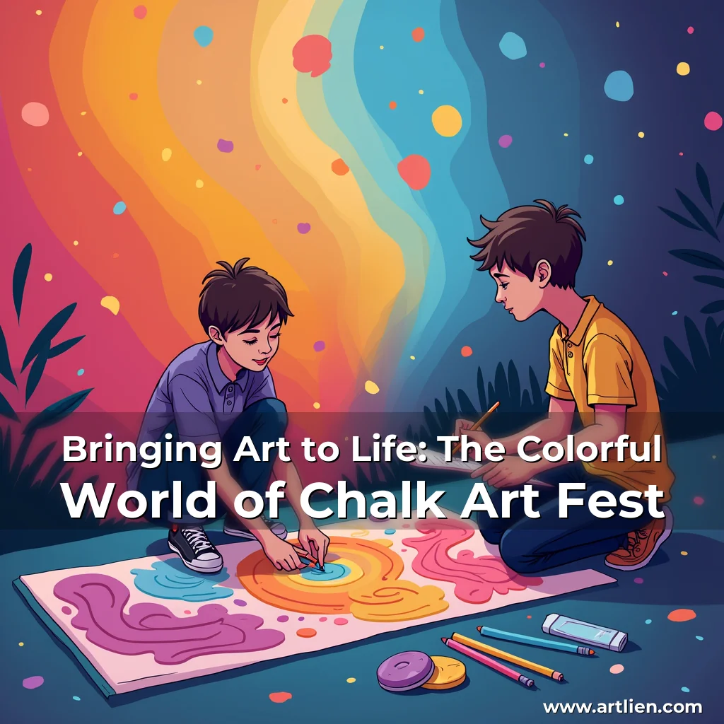 Artistic representation for Bringing Art to Life: The Colorful World of Chalk Art Fest
