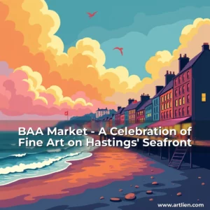 Artistic representation for BAA Market - A Celebration of Fine Art on Hastings' Seafront