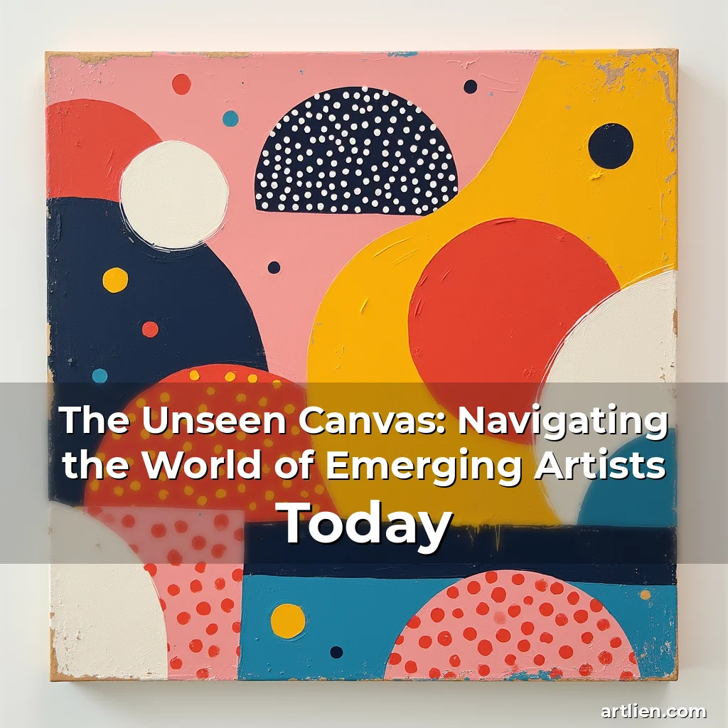 Artistic representation for The Unseen Canvas: Navigating the World of Emerging Artists Today