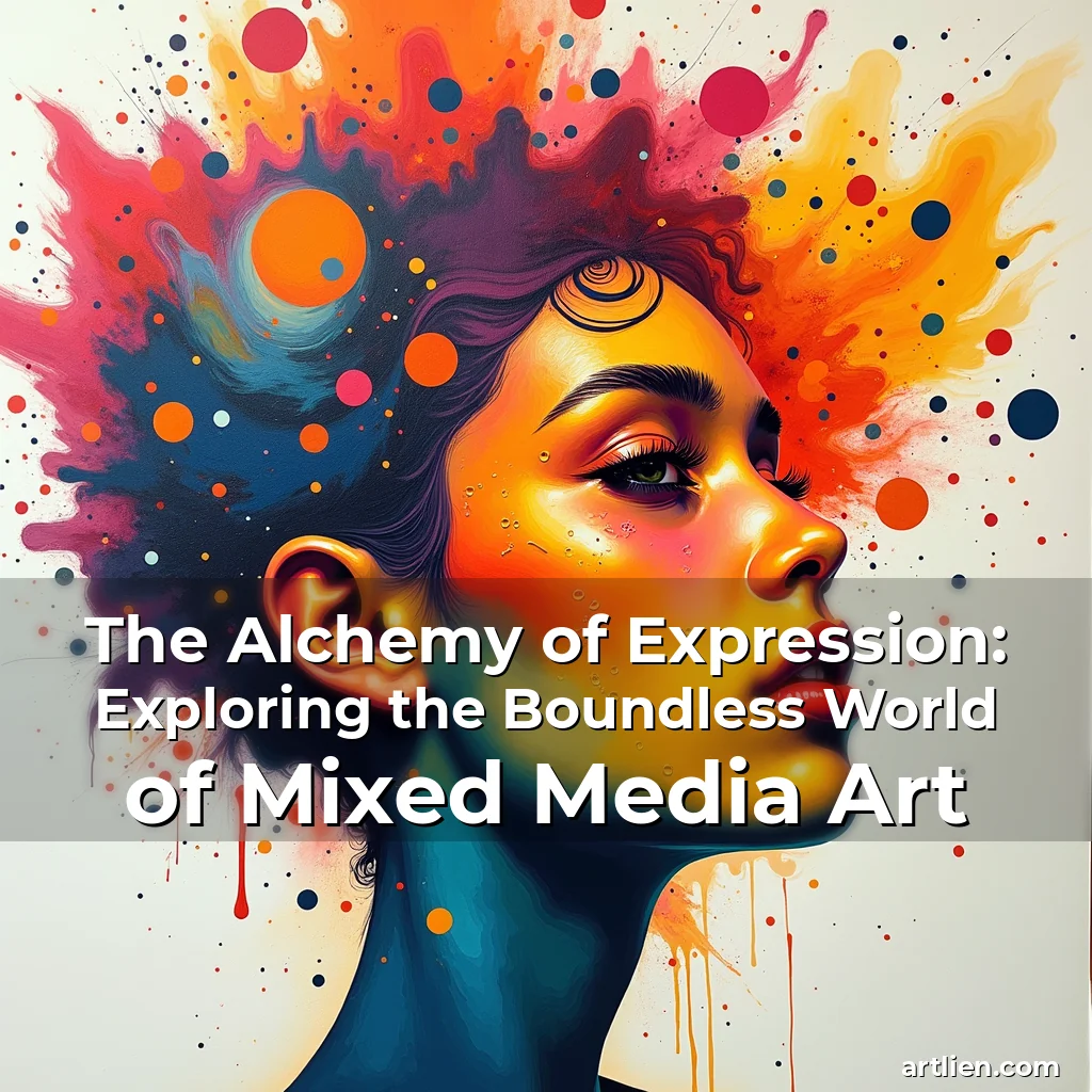 Artistic representation for The Alchemy of Expression: Exploring the Boundless World of Mixed Media Art