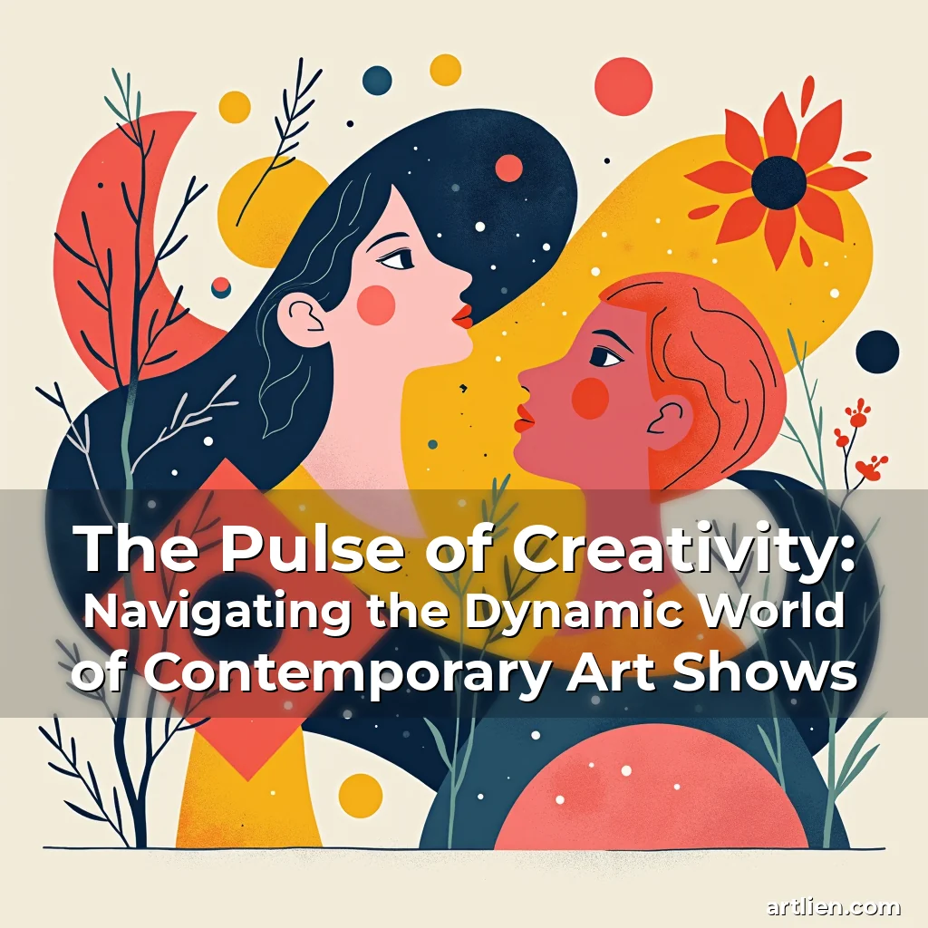 Artistic representation for The Pulse of Creativity: Navigating the Dynamic World of Contemporary Art Shows